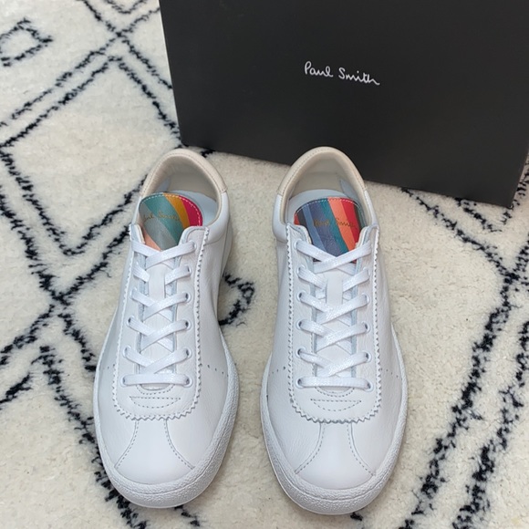 Paul Smith Women's White Leather 'Dusty, NIB Size Euro 38 - Picture 1 of 13